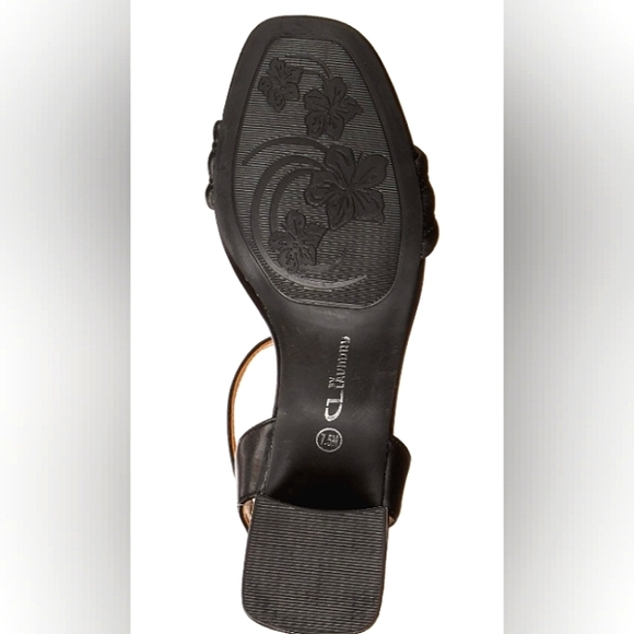 ☆NEW☆Super Sexy Ladies Chunky Block Heel Open Toe CL Chinese Laundry Black Heels - Picture 6 of 16